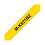 Brother M-K621BZ Cinta de 9 mm Negro sobre Amarillo, 8 m, No Laminada