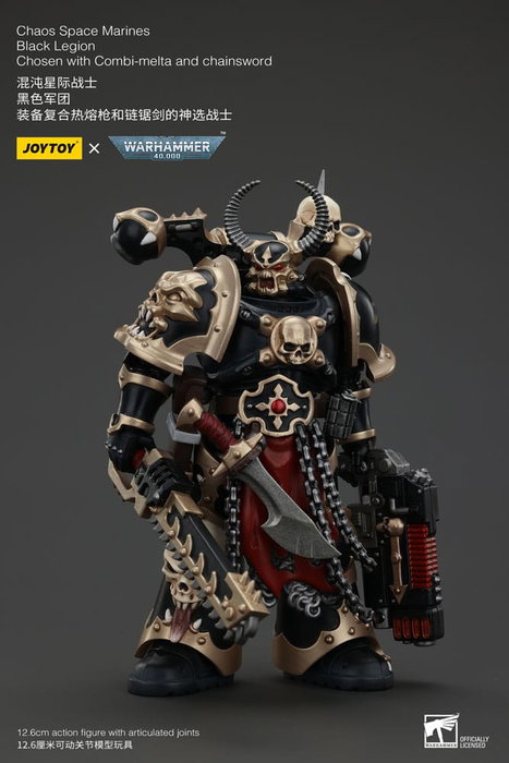 Warhammer 40k Actionfigur Chaos Space Marines Black Legion Chosen with Combi-melta and chainsword 20 cm Warhammer 40k Actionfigur Chaos Space Marines Black Legion Chosen with Combi-melta and chainsword 20 cm