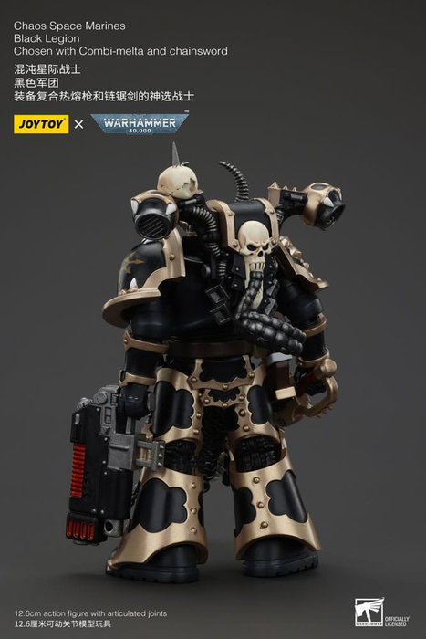 Warhammer 40k Actionfigur Chaos Space Marines Black Legion Chosen with Combi-melta and chainsword 20 cm Warhammer 40k Actionfigur Chaos Space Marines Black Legion Chosen with Combi-melta and chainsword 20 cm