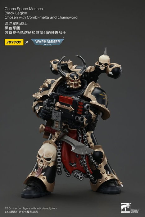 Warhammer 40k Actionfigur Chaos Space Marines Black Legion Chosen with Combi-melta and chainsword 20 cm Warhammer 40k Actionfigur Chaos Space Marines Black Legion Chosen with Combi-melta and chainsword 20 cm