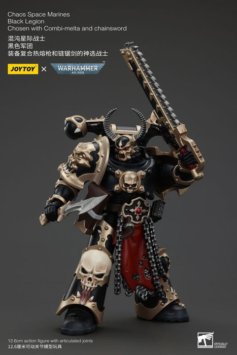 Warhammer 40k Actionfigur Chaos Space Marines Black Legion Chosen with Combi-melta and chainsword 20 cm Warhammer 40k Actionfigur Chaos Space Marines Black Legion Chosen with Combi-melta and chainsword 20 cm