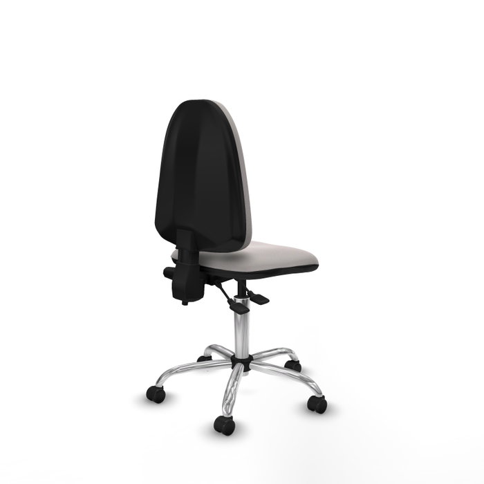 PIQUERAS Y CRESPO Silla de oficina Aýna Blanca con mecanismo de doble maneta PIQUERAS Y CRESPO Silla de oficina Aýna Blanca con mecanismo de doble maneta