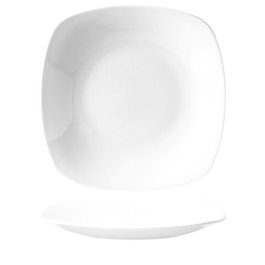 Steelite Quadro Plato Llano Cuadrado de Vitro Porcelana, 28x28 cm (Set de 12)