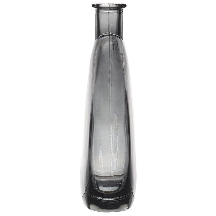 Home Deco Factory Jarrón de vidrio colección Natural 18.5 cm de altura - Color surtido (verde o gris claro)