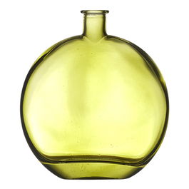 Home Deco Factory Jarrón Vidrio Natural altura 18,5 cm