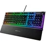Steelseries Apex 3 Teclado mecánico para juegos ultra silencioso Negro
