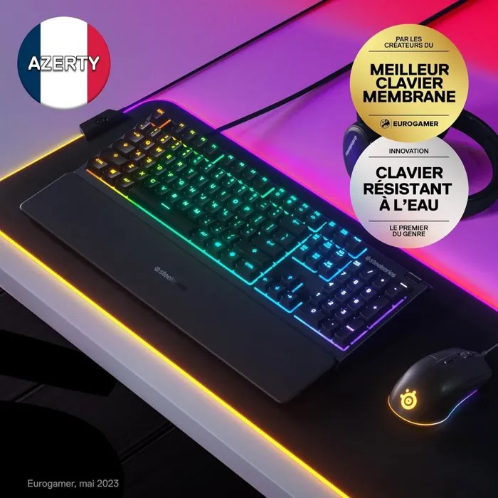 Steelseries Apex 3 Teclado mecánico para juegos ultra silencioso Negro Steelseries Apex 3 Teclado mecánico para juegos ultra silencioso Negro