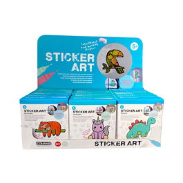 Comansi Sticker Art Básico SA10100 Manualidades Pegatinas 3D Translúcidas para Niños +5 Años