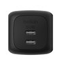 Belkin Cargador Dual USB-C 50W GaN WCH019kqBK Negro
