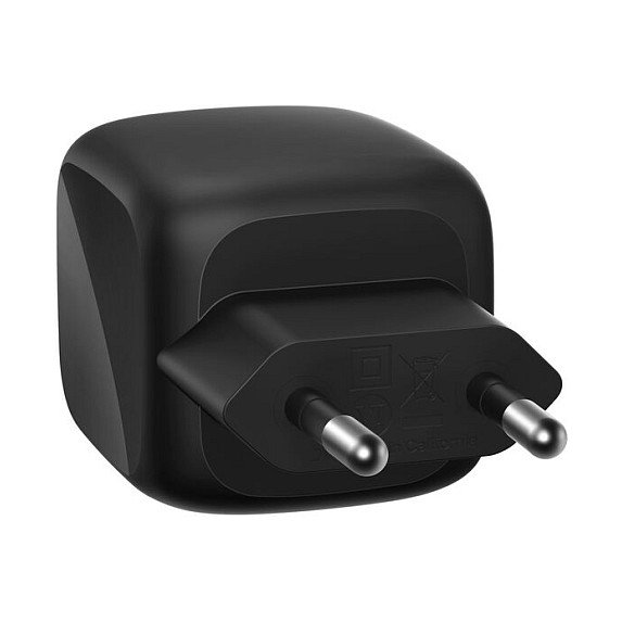 Belkin Cargador Dual USB-C 50W GaN WCH019kqBK Negro Belkin Cargador Dual USB-C 50W GaN WCH019kqBK Negro