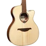 LAG Guitarra Acústica Auditorium Cutaway Tramontane 70 A/E Natural Electroacústica Tapa Maciza de Abeto Engelmann
