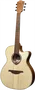 LAG Guitarra Acústica Auditorium Cutaway Tramontane 70 A/E Natural Electroacústica Tapa Maciza de Abeto Engelmann