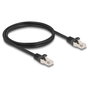 DELOCK Cable Patch Cord RJ50 a RJ50 F/UTP 1 m Negro
