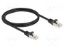 DELOCK Cable Patch Cord RJ50 a RJ50 F/UTP 1 m Negro