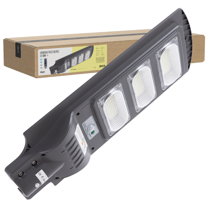 BX3 LIGHT Farola LED Solar 60W IP65 Blanco Frío 6000K con Sensor Crepuscular y de Movimiento BX3 LIGHT Farola LED Solar 60W IP65 Blanco Frío 6000K con Sensor Crepuscular y de Movimiento