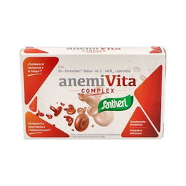 SANTIVERI Anemivita Complex 40 Cápsulas - Complemento con Hierro para Energía y Sistema Inmune, Apto Veganos