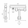 Micel Polea para pérgola corredera modelo tld21 de nylon blanco