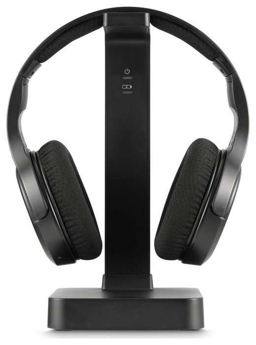 Hama Auriculares de Diadema Inalámbricos 2,4 GHz con Estación de Carga