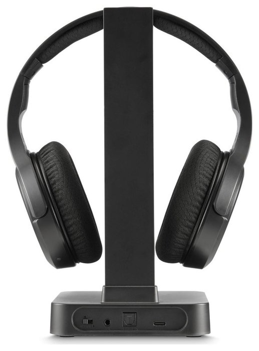 Hama Auriculares de Diadema Inalámbricos 2,4 GHz con Estación de Carga
