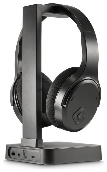 Hama Auriculares de Diadema Inalámbricos 2,4 GHz con Estación de Carga