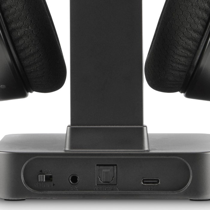 Hama Auriculares de Diadema Inalámbricos 2,4 GHz con Estación de Carga