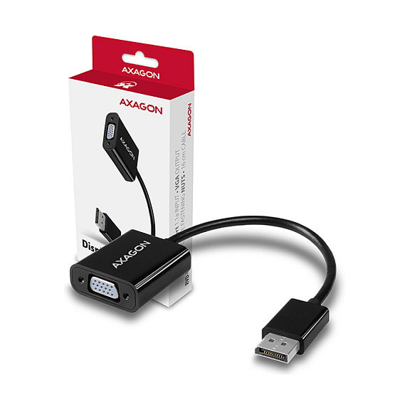 Axagon RVD-VGN Adaptador DisplayPort a VGA WUXGA negro