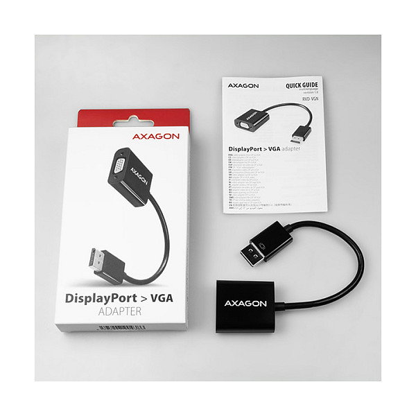 Axagon RVD-VGN Adaptador DisplayPort a VGA WUXGA negro