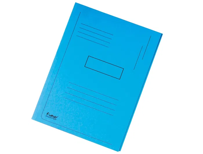 Exacompta Subcarpeta Cartulina Reciclada A4 Azul 280g/m² con 2 Solapas