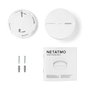 Netatmo NSA-DE Detector de Humo Inteligente con WiFi y Bluetooth, Detector Fotoeléctrico de Reflexión, Blanco, Superficie, Batería de 10 Años