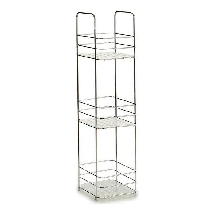 Berilo Estantería Metal Cuadrada 3 Pisos Transparente