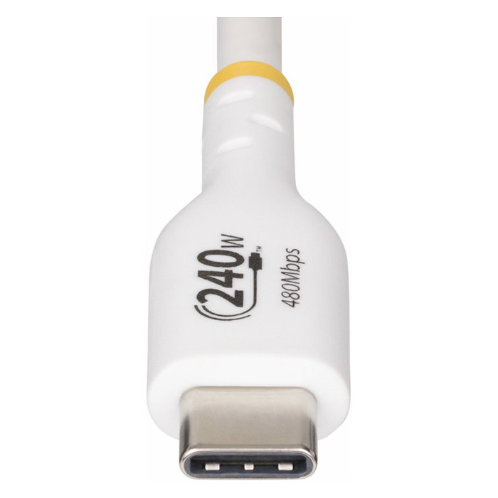 StarTech.com Cable de Carga USB-C de 1m, PD 240W EPR, Blanco