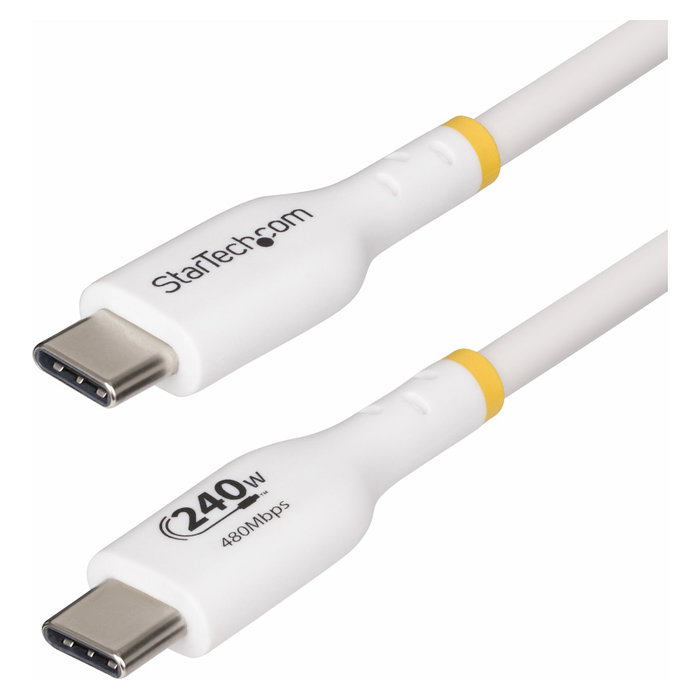StarTech.com Cable de Carga USB-C de 1m, PD 240W EPR, Blanco