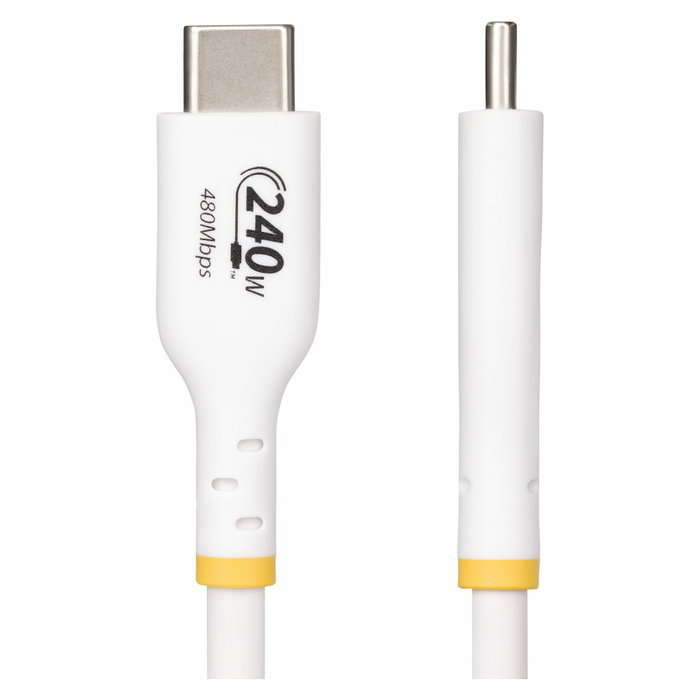 StarTech.com Cable de Carga USB-C de 1m, PD 240W EPR, Blanco