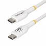 StarTech USB2EPR1MW Cable USB-C a USB-C de carga EPR 240W PD 3.1 Certificado USB-IF, 5A, 1 metro, Blanco, para portátil MacBook Pro M3