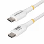 StarTech USB2EPR1MW Cable USB-C a USB-C de carga EPR 240W PD 3.1 Certificado USB-IF, 5A, 1 metro, Blanco, para portátil MacBook Pro M3