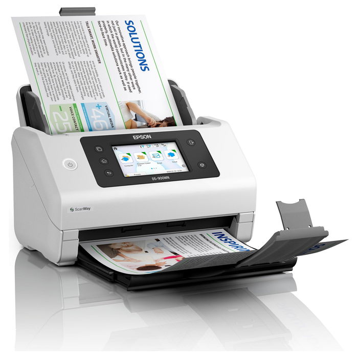 Epson WorkForce DS-900WN Scanner A4, WiFi, 70ppm/140ipm, Alimentador 100 hojas