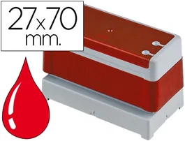 Brother Montura de Sello Automático 27 mm x 70 mm Rojo (Pack de 6)