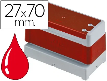 Brother Montura de Sello Automático 27 mm x 70 mm Rojo (Pack de 6) Brother Montura de Sello Automático 27 mm x 70 mm Rojo (Pack de 6)