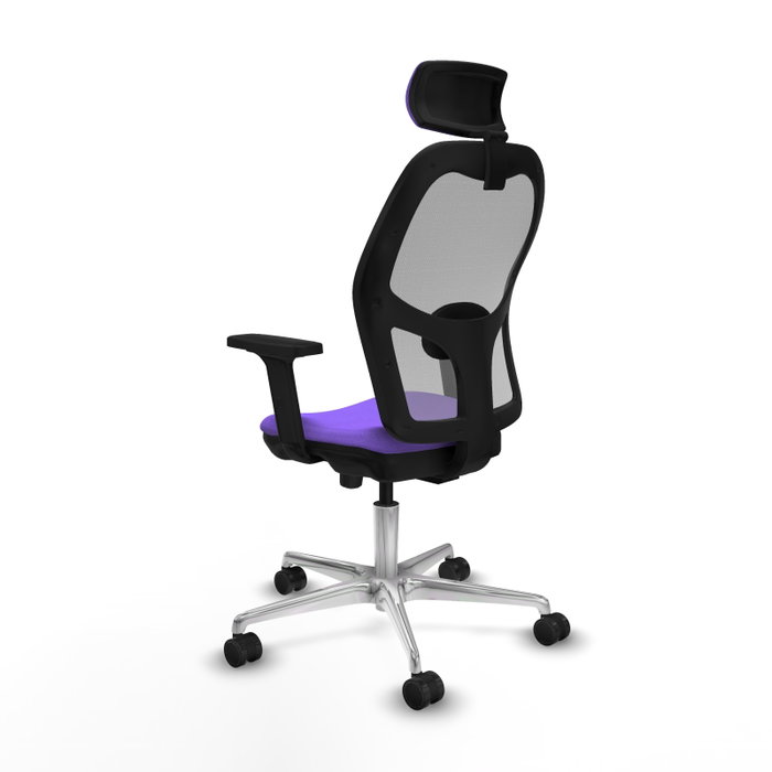 PIQUERAS Y CRESPO Silla de oficina Jorquera con mecanismo Sincro/Traslack, Lila y Gris PIQUERAS Y CRESPO Silla de oficina Jorquera con mecanismo Sincro/Traslack, Lila y Gris