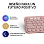 Logitech Pebble Keys 2 K380s Rosa QWERTY