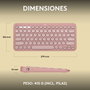 Logitech Pebble Keys 2 K380s Rosa QWERTY