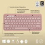 Logitech Pebble Keys 2 K380s Rosa QWERTY