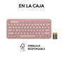 Logitech Pebble Keys 2 K380s Rosa QWERTY