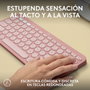 Logitech Pebble Keys 2 K380s Rosa QWERTY