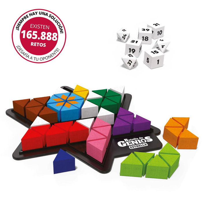 Lúdilo Juego Batalla De Genios Estrella 80955 Juego de mesa para niños y adultos con 165.888 combinaciones