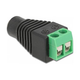 DeLOCK Adaptador Hembra CC 1,35 x 3,5 mm a Bloque de Terminales 2 Pin