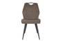 DKD Home Decor Silla Marron Oscuro Negro Poliester Metal 48 x 88.5 x 60 cm (4 Unidades)