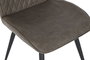 DKD Home Decor Silla Marron Oscuro Negro Poliester Metal 48 x 88.5 x 60 cm (4 Unidades)