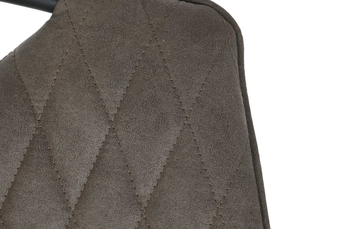 DKD Home Decor Silla Marron Oscuro Negro Poliester Metal 48 x 88.5 x 60 cm (4 Unidades)