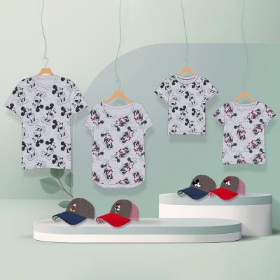 Camiseta Corta Single Jersey Punto Minnie Gris 10 Años